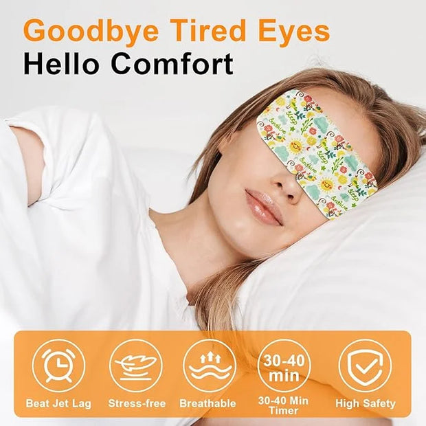 10 Packs of steam Eye Masks, Disposable Heated Eye Masks, Quickly Relieve Eye Fatigue, Suitable for Swollen Eyes, Sleep, T...