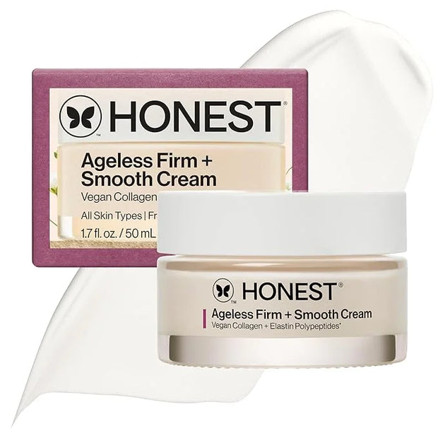 Honest Beauty Ageless Firm and Smooth Cream | Powered by Vegan Collagen and Elastin Polypeptides | Firmer, Smoother Lookin...