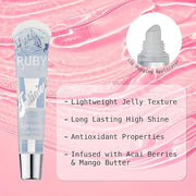 Ruby Kisses Jellicious Mouth Watering Lip Gloss JLG01 (3 PACKS) - Product Image