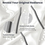 Dermaplaning Tool for Face, Dermaplane Razor for Peach Fuzz with Metal Grip, Professional Eyebrow Razor for Women, Facial ...