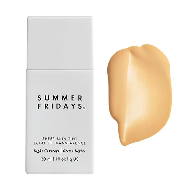 Summer Fridays Sheer Skin Tint - Skin Tint with Hyaluronic Acid - Helps Diminish Uneven Skin Tone - Sheer to Light Coverag...