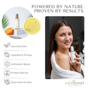 Vitamin C Serum for Face & Neck 2oz - 20% Vit C Serum Face, Reduces Dark Spots, Firms Skin with Orange Stem Cells, Plant B...