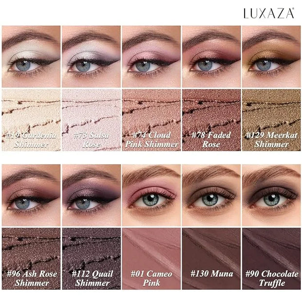 10PCS Eyeshadow Stick,Shimmer And Matte Brown Metallic Cream Eyeshadow Pencil Crayon with Smudge-proof & Waterproof, Eye B...