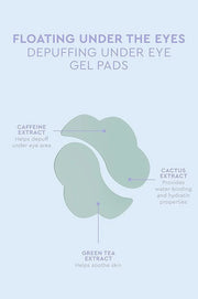 florence by mills Floating Under the Eyes Depuffing Gel Pads, Look Alive Brightening Eye Cream - Product Image