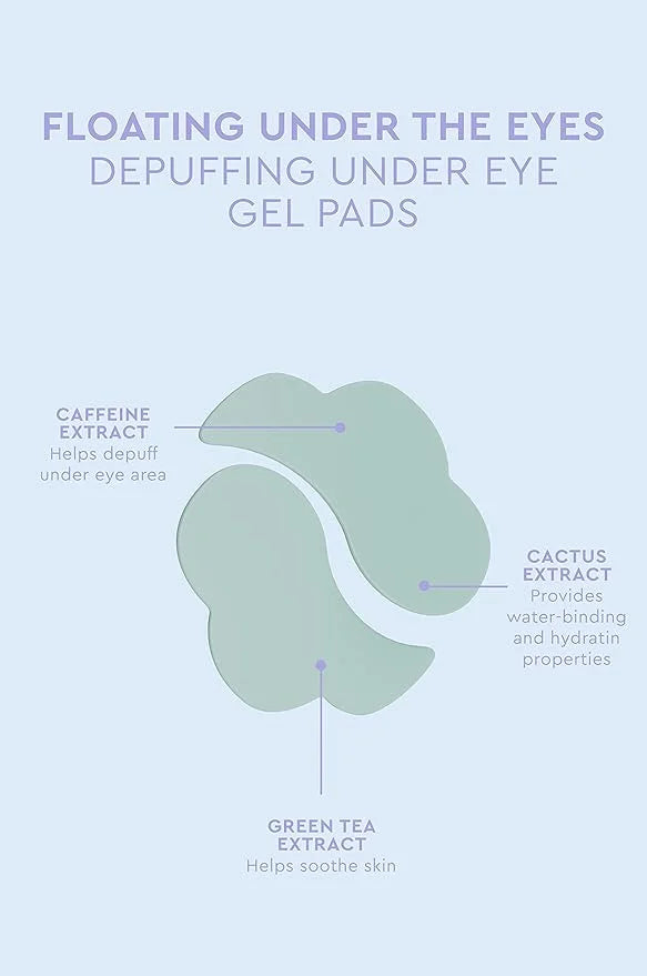 florence by mills Floating Under the Eyes Depuffing Gel Pads, Look Alive Brightening Eye Cream - Product Image