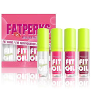 4 Colors Lip Oil Lip Glaze, Hydrating Lip Glow Oil Big Brush Head Shiny Moisturizing Lip Gloss, Long Lasting Non-sticky Fr...