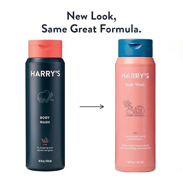 Harry's Men's Body Wash - Body Wash for Men - Fig, 16 Ounce (Pack of 4) Packaging May Vary - Product Image