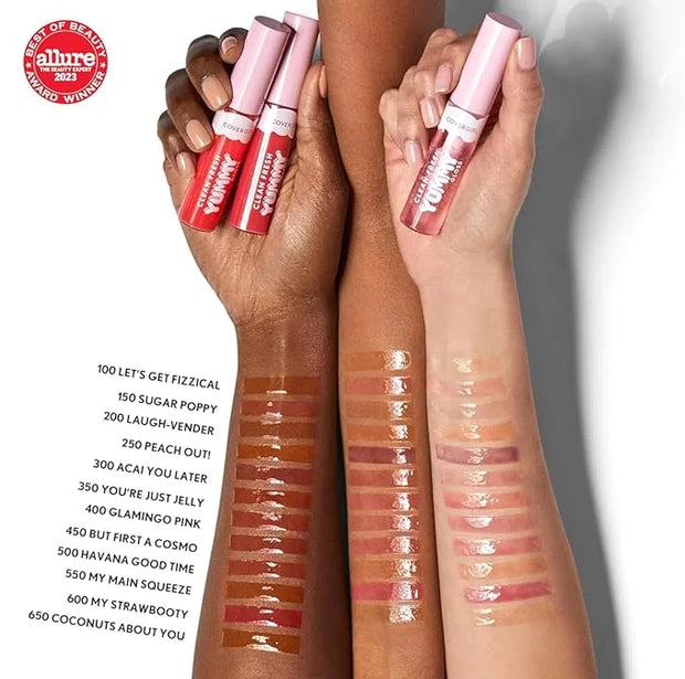 COVERGIRL Clean Fresh Yummy Gloss – Lip Gloss, Sheer, Natural Scents, Vegan Formula - Sugar Poppy - Product Image