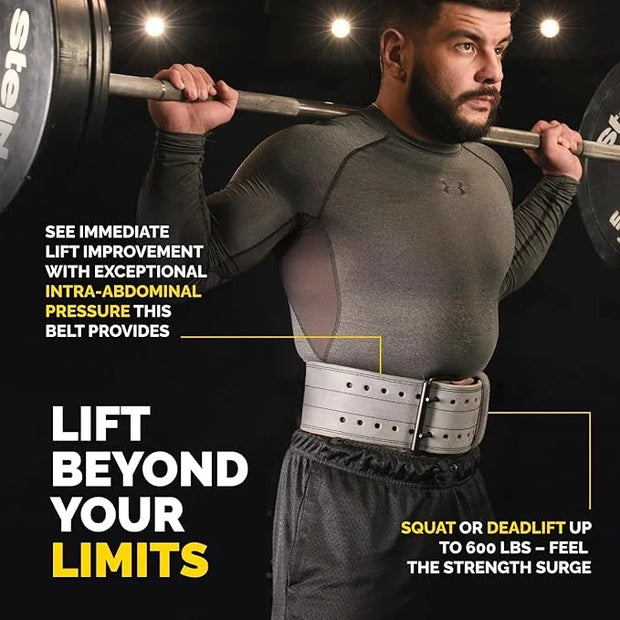 5mm Premium Weight Lifting Belt - 100% Genuine - Product Image