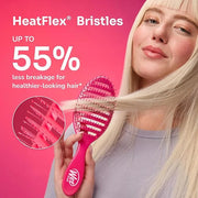 Wet Brush Speed Dry Hair Brush - Stripes (Color Wash) - Vented Design and Ultra Soft HeatFlex Bristles Are Blow Dry Safe W...