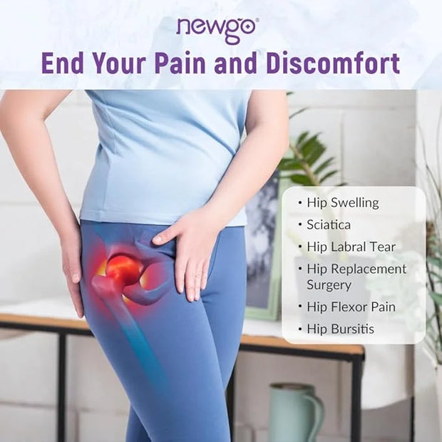NEWGO Bundle of Gel Eye Mask and Hip Ice Pack Purple - Product Image