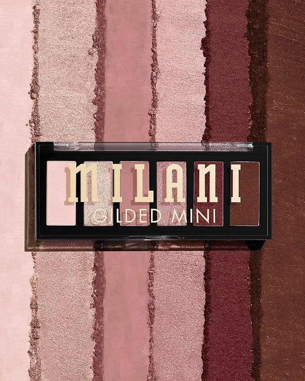 Milani Gilded Mini Eyeshadow Palette with 6 Matte & Shimmer Hues - The Wine Down - Product Image