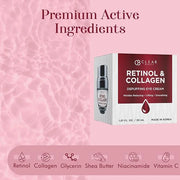 Retinol Eye Cream with Collagen - Anti-Aging, Hydrating & Reduces Puffiness & Wrinkles - Dermatologist Tested, Cruelty-Fre...