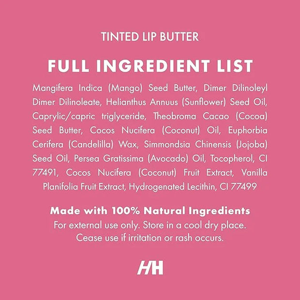 100% Natural Tinted Lip Butter Sleeping (Light