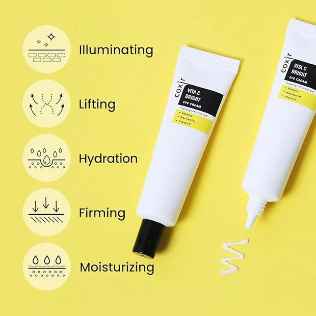 coxir ULTRA HYALURONIC CLEANSING OIL 150ml VITA C EYE CREAM 30ml - Product Image