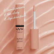 NYX PROFESSIONAL MAKEUP Butter Gloss, Non-Sticky Lip Gloss - Madeleine (Mid-Tone Nude) - Product Image