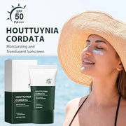 2pcs Heartleaf Silky Moisture Sunscreen, Moisture Daily Sunscreen, Silky Moisturizing Sunscreen, Hydrating Moisturizing Es...