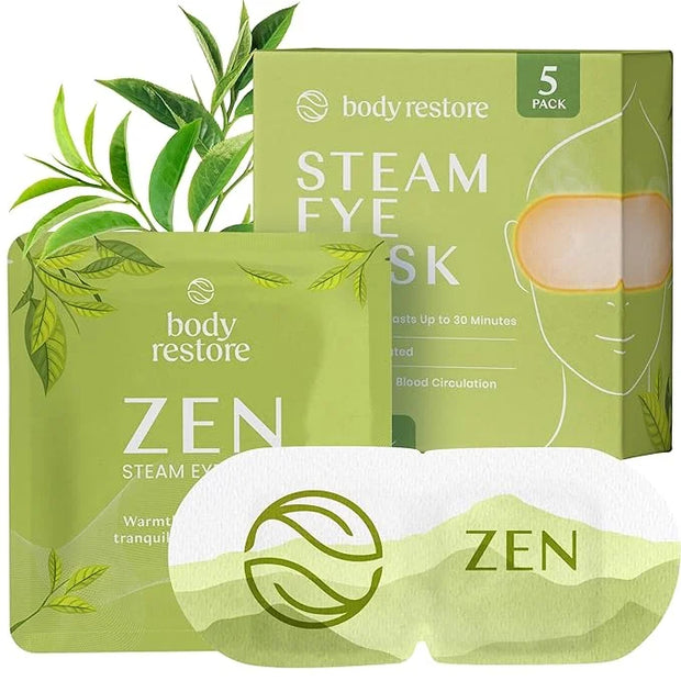 Body Restore Self Heated Steam Eye Mask 5 Pack - Easter Basket Stuffers, Relaxation Gifts for Her and Him, Best Friend, St...