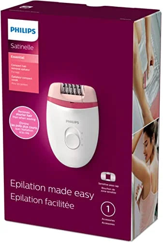 Philips Beauty Satinelle Essential Compact Hair Removal Epilator for Women, BRE235/04 (Corded Use Only) - Product Image
