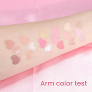 18Colors Nude Pink Rose Gold Shimmery Eyeshadow Palette Makeup,Light Nude Soft Glitter Sparkly Highly Pigmented Eye Shadow...