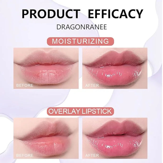 6 Pcs Roll-on Lip Gloss Set, Clear Lip Gloss Crystal Jelly Liquid Lipstick, Plumping Lip Oil Moisturizing Hydrating Non-St...