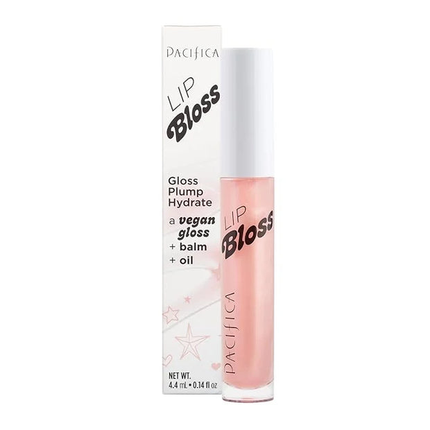 Pacifica Plumping Lip Gloss - Lip Bloss Tinted Lip Balm Treatment - Berry Flavored - Moisturizing, High-Shine, Long-Lastin...