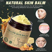 Tallow Castor Oil Frankincense Oil Handmade Skin Balm, Face & Body Moisturizer for Sensitive Skin, Eczema All-Purpose Balm...