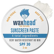 Waxhead Zinc Oxide Sunscreen - Travel Sunscreen Reef Safe Sunscreen SPF 30 Sun Block Sun screen Protector for Face Biodegr...