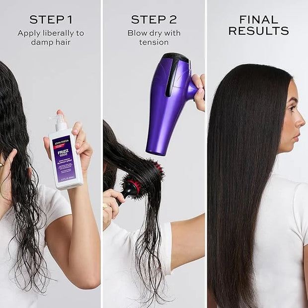 John Frieda Frizz Ease Smooth Operator Blowout Spray, Anti-Humidity, Hair Gloss, Heat Protection Spray for Hair, 6.77 Oz -...