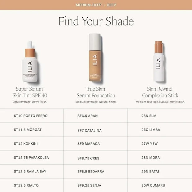 ILIA - Skin Rewind Complexion Stick - Foundation + Concealer + Skincare | Non-Toxic, Vegan, Cruelty-Free, Clean Makeup (30...