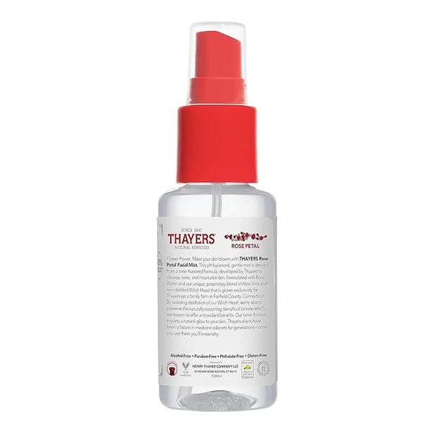 Thayers Alcohol-Free Witch Hazel Facial Mist Toner with Aloe Vera, Rose Petal, Soothing and Hydrating, for All Skin Types,...