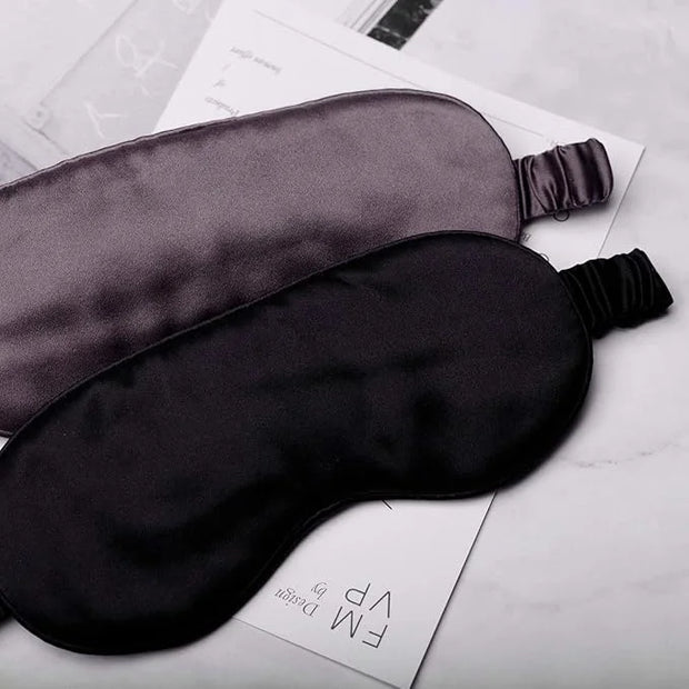 Silk Sleep Mask Light Blocking Luxury 100% Mulberry 19mm Silk Eye Mask Eye Cover Blindfold Ultra Soft Light & Comfy Anti A...