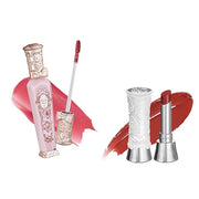 Flower Knows Violet Strawberry Rococo Glitter Lip Gloss G02 Rasberry Booze+Swan Ballet Shine Solid Lip Gloss Stick B08 Dan...