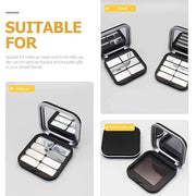 2pcs Empty Magnetic Eyeshadow Palette, Small Makeup Palette