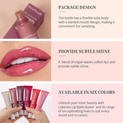 Tinted Lip Butter Balm - Tinted Moisture Gel Lip Gloss | Hydrating Glow Tinted Lip Care | Tinted Lip Stain (Pink sugar, 06...