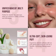 Multi-Use Makeup Cream Blush Stick, Unidollss 3-in-1 Buildable Powder Blush Stick for Cheeks, Eyes, and Lips, Hydrating fo...