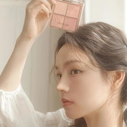 Dasique Blending Mood Cheek #10 Muted Nuts | 4 Blendable Shades in Lighteight Smooth Powder | Vegan | Korean Makeup | Blus...