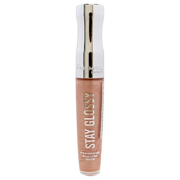 Rimmel Stay Glossy Lip Gloss - Non-Sticky and Lightweight Formula for Lip Color and Shine - 122 All Nighter, .18oz - Produ...