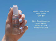 Natural Mineral & Invisible Moisturizing Sunscreen Serum with SPF 50 Lightweight Non-Greasy Zero Skin Burden Sunblock with...