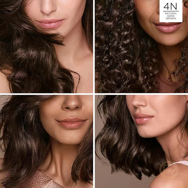 L’Oreal Paris Excellence Universal Nudes Permanent Hair Color, Ammonia Free Hair Dye for Gray Hair Coverage, 4N Natural Da...