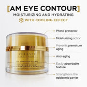 Moisturizing Eye Cream w/Aloe Vera, Collagen, Hyaluronic Acid, Cotton Stem Cells for Dark Circles, Puffiness & Bags - Unde...