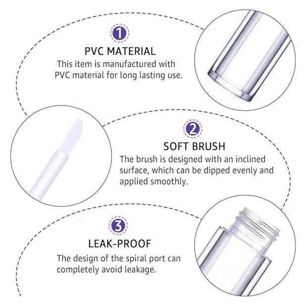 AMORIX 20 Pack Diamond Lip Gloss Tubes with Wand 5ml Empty Rhinestone Cute Lipgloss Bottles/Containers Crystal Lip Gloss S...