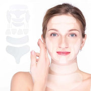 32 Pcs Wrinkle Patches，Reusable Silicone Face, Forehead, Neck & Chest Wrinkle Pads – Anti Aging Overnight Facial Smoothing...