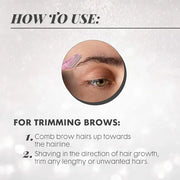 Ardell Pro Brow for Trim & Shape, Eyebrow Razor Trimmer, and Shaper with Cover, Facial Hair Removal for Women, Dermaplanin...