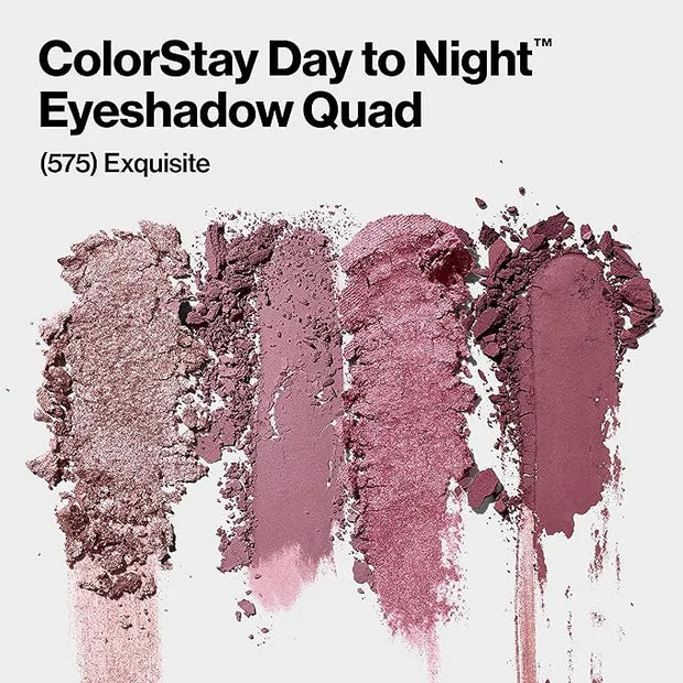 REVLON ColorStay Day to Night Eyeshadow Quad, Longwear Shadow Palette with Transitional Shades and Buttery Soft Feel, Crea...