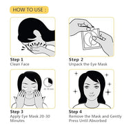 MOND'SUB Premium Under-Eye Mask with Collagen and Hyaluronic Acid for Dark Circles, Puffiness, and Eye Bags - Avocado Mois...