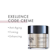 Yon-Ka Excellence Code Creme and Excellence Code Contours Eye Cream Set, Specialized Anti-Aging Cream for Face, Eyes and L...