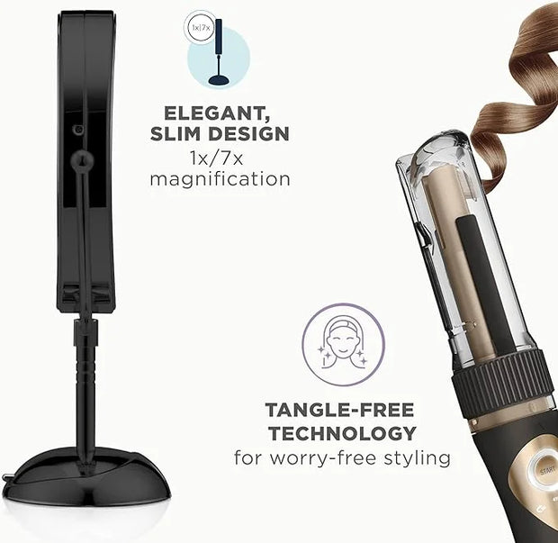 Conair Limited Edition Bundle | INFINITIPRO by CONAIR Curl Secret Automatic Curling Iron in 3/4-inch Barrel - and - Conair...