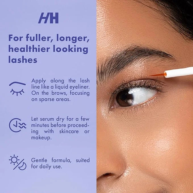 Handmade Heroes 100% Natural Eyelash Serum - Rosemary and Pumpkin Seed Oil for Fuller and Longer Looking Eyelashes, Lash E...