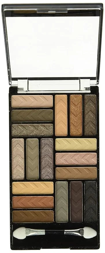 L.A. COLORS 18 Color Eyeshadow Palette, Downtown Brown CES750 - Product Image